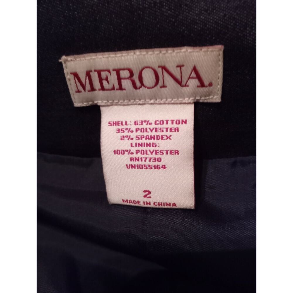 Merona Skirt size 2, blue - Picture 5 of 6